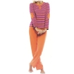 Пижама женская "Sunny Days" Размер: 48, цвет: Savana (оранжевый, фиолетовый) 6182 всем гигиеническим стандартам Товар сертифицирован инфо 2224r.