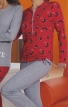 Пижама "Funky" Размер 46 (it), цвет: красный, серый 92069 серый Производитель: Италия Артикул: 92069 инфо 2255r.