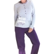 Пижама "Funky" Размер 44 (it), цвет: серый, фиолетовый 98807 фиолетовый Производитель: Италия Артикул: 98807 инфо 2268r.