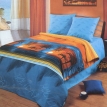 Постельное белье "Бали" (семейный КПБ, хлопок, наволочки 70х70) хорошо вписывается в интерьер спальни инфо 3960r.